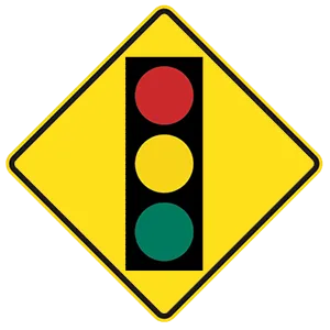 This yellow sign means: