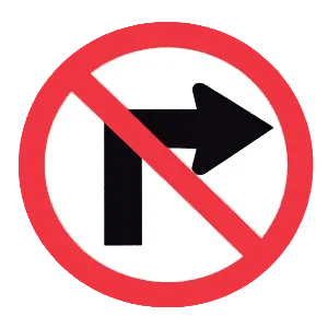 This sign means: