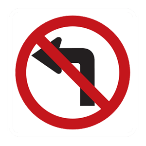 This sign means: