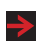 What does a traffic signal displaying a solid red arrow mean?