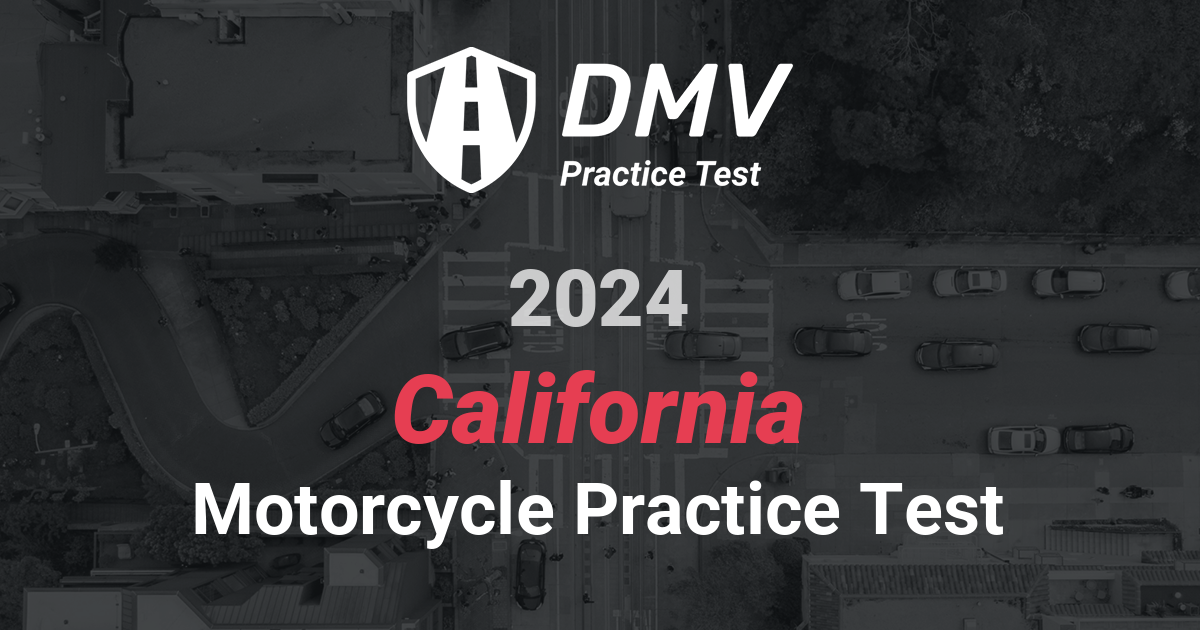 dmv motorcycle written test california