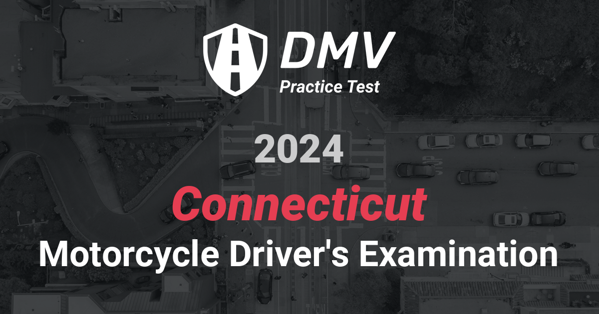 FREE Online Practice DMV Motorcycle Test Connecticut 2024 1