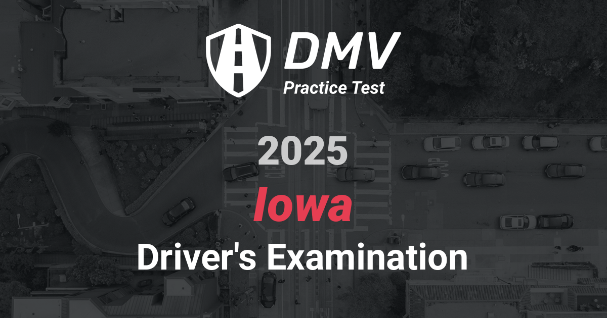 FREE Iowa DMV Practical Test Driving License Permit test Iowa Page