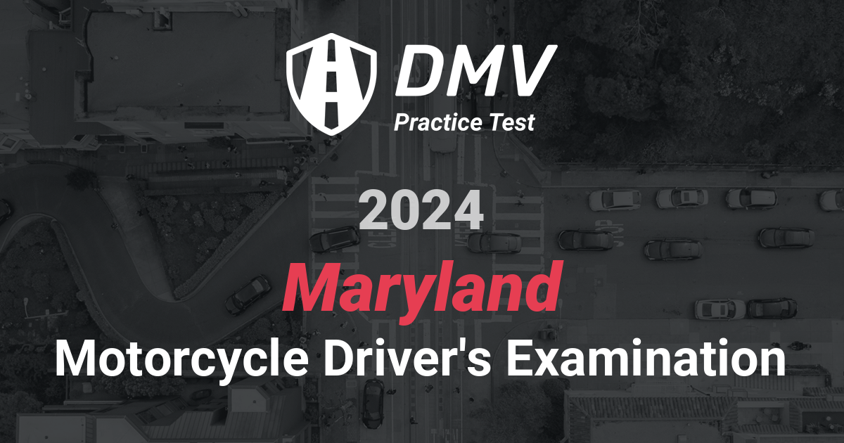 FREE Online Practice DMV Motorcycle Test Maryland 2024