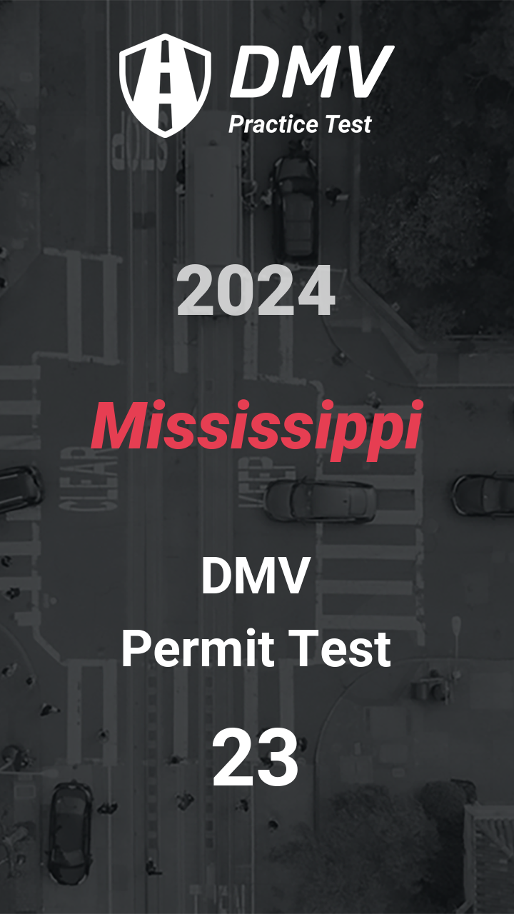 DMV Permit Test 23 Mississippi Car