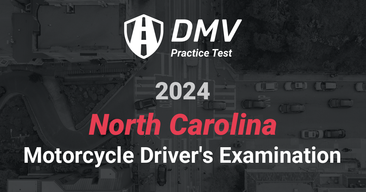 FREE North Carolina DMV Motorcycle Practice Test 2024 NC