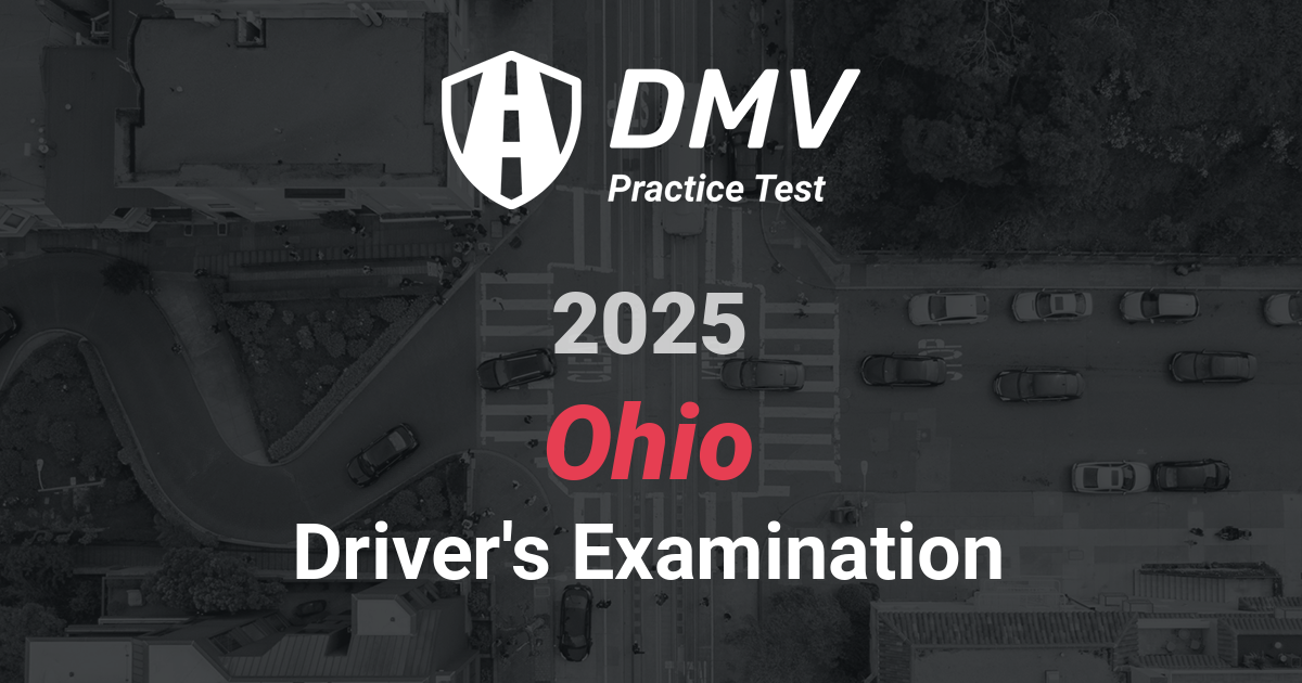 FREE Ohio DMV Practice Test | Driving License Permit test Ohio 2025 #1