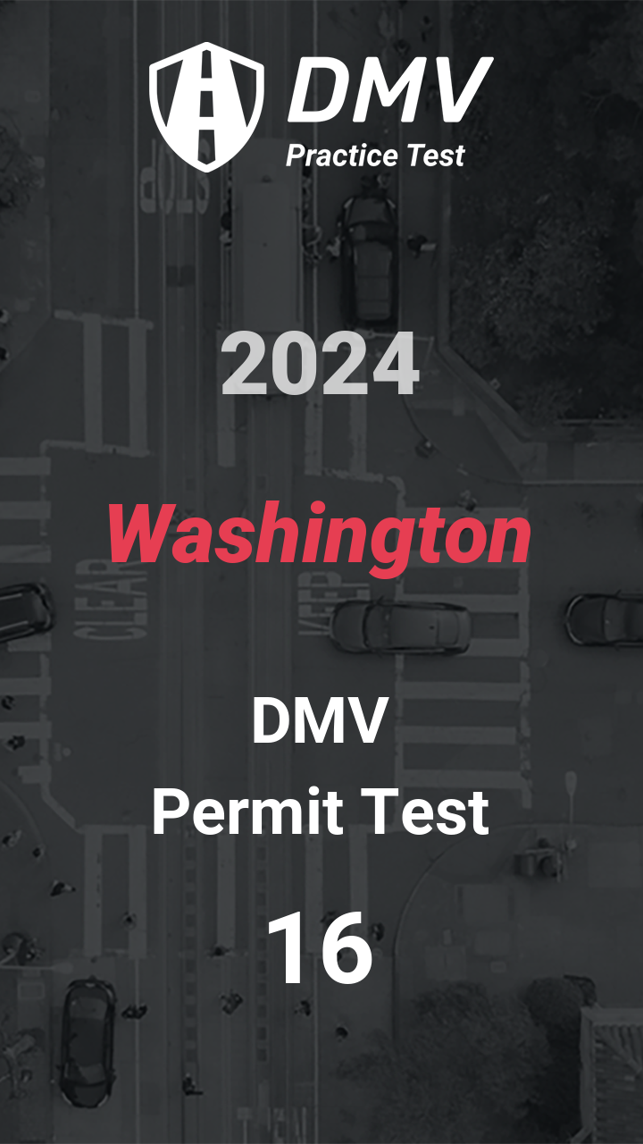 DMV Permit Test 16 Washington Car